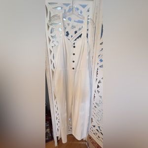 White button front jumper